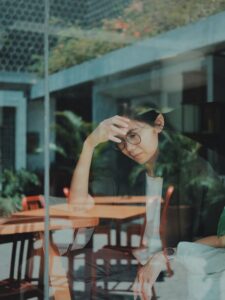 stressed office worker- chair massage maryland