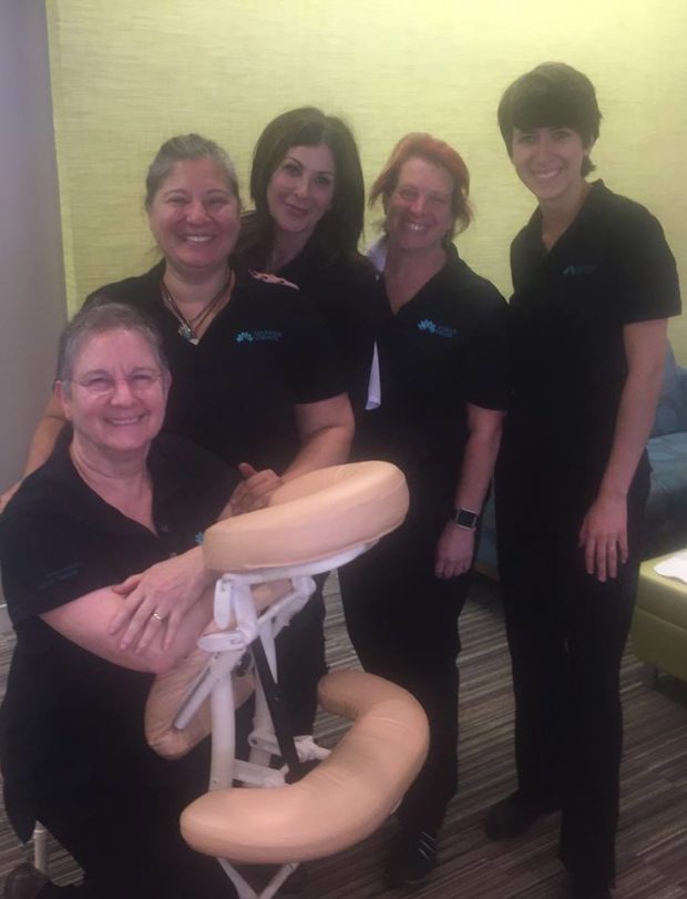 picture of chair massage therapists