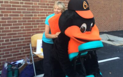 Chair massage in Maryland is our jam!