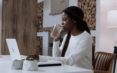 Water After a Chair Massage Session